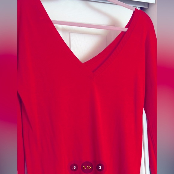 Modern Look Red Color Sweater - Picture 2 of 4